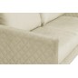 Canapé 3 places convertible en velours de luxe SANREMO, couchage quotidien, beige Canapé 3 places convertible en velours de luxe SANREMO, couchage quotidien, beige