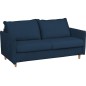 Canapé 3 places convertible en velours de luxe SANREMO, couchage quotidien, bleu foncé Canapé 3 places convertible en velours de luxe SANREMO, couchage quotidien, bleu foncé