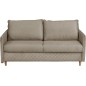 Canapé 3 places convertible en velours de luxe SANREMO, couchage quotidien, marron Canapé 3 places convertible en velours de luxe SANREMO, couchage quotidien, marron