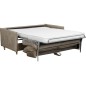 Canapé 3 places convertible en velours de luxe SANREMO, couchage quotidien, marron Canapé 3 places convertible en velours de luxe SANREMO, couchage quotidien, marron