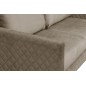 Canapé 3 places convertible en velours de luxe SANREMO, couchage quotidien, marron Canapé 3 places convertible en velours de luxe SANREMO, couchage quotidien, marron