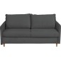 Canapé 3 places convertible en velours de luxe SANREMO, couchage quotidien, gris foncé Canapé 3 places convertible en velours de luxe SANREMO, couchage quotidien, gris foncé