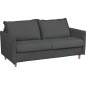 Canapé 3 places convertible en velours de luxe SANREMO, couchage quotidien, gris foncé Canapé 3 places convertible en velours de luxe SANREMO, couchage quotidien, gris foncé