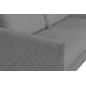 Canapé 3 places convertible en velours de luxe SANREMO, couchage quotidien, gris Canapé 3 places convertible en velours de luxe SANREMO, couchage quotidien, gris
