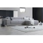 Canapé d'angle BRINDISI en tissu haut de gamme, 5 places, gris, angle droit Canapé d'angle BRINDISI en tissu haut de gamme, 5 places, gris, angle droit