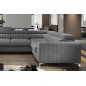 Canapé d'angle convertible LOUCA VELOURS Luxe, 7/8 places, gris , accoudoir droit (vu de face) Canapé d'angle convertible LOUCA VELOURS Luxe, 7/8 places, gris , accoudoir droit (vu de face)