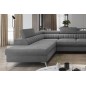 Canapé d'angle convertible LOUCA VELOURS Luxe, 7/8 places, gris , accoudoir droit (vu de face) Canapé d'angle convertible LOUCA VELOURS Luxe, 7/8 places, gris , accoudoir droit (vu de face)