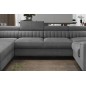 Canapé d'angle convertible LOUCA VELOURS Luxe, 7/8 places, gris , accoudoir droit (vu de face) Canapé d'angle convertible LOUCA VELOURS Luxe, 7/8 places, gris , accoudoir droit (vu de face)