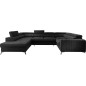 Canapé d'angle convertible LOUCA VELOURS Luxe, 7/8 places, gris anthracite , accoudoir droit (vu de face) Canapé d'angle convertible LOUCA VELOURS Luxe, 7/8 places, gris anthracite , accoudoir droit (vu de face)