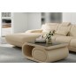 Canapé d'angle en cuir italien 5 places HANSEN, beige, angle gauche Canapé d'angle en cuir italien 5 places HANSEN, beige, angle gauche