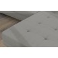Canapé d'angle convertible ARMEL en velours cottelé luxe 5 places, couleur gris, avec coffre, angle droit (vu de face) Canapé d'angle convertible ARMEL en velours cottelé luxe 5 places, couleur gris, avec coffre, angle droit (vu de face)