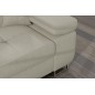 Canapé d'angle convertible - ARMEL en velours cottelé luxe 5 places, couleur beige, coffre, angle gauche (vu de face) Canapé d'angle convertible - ARMEL en velours cottelé luxe 5 places, couleur beige, coffre, angle gauche (vu de face)