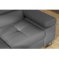- Canapé d'angle convertible en simili cuir 5 places, ANVERS SIMILI, gris foncé, angle gauche - Canapé d'angle convertible en simili cuir 5 places, ANVERS SIMILI, gris foncé, angle gauche
