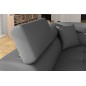 - Canapé d'angle convertible en simili cuir 5 places, ANVERS SIMILI, gris foncé, angle gauche - Canapé d'angle convertible en simili cuir 5 places, ANVERS SIMILI, gris foncé, angle gauche