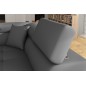 Canapé d'angle convertible en simili cuir 5 places, ANVERS SIMILI, gris foncé, angle droit Canapé d'angle convertible en simili cuir 5 places, ANVERS SIMILI, gris foncé, angle droit
