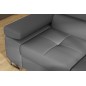 Canapé d'angle convertible en simili cuir 5 places, ANVERS SIMILI, gris foncé, angle droit Canapé d'angle convertible en simili cuir 5 places, ANVERS SIMILI, gris foncé, angle droit
