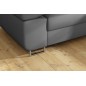 Canapé d'angle convertible en simili cuir 5 places, ANVERS SIMILI, gris foncé, angle droit Canapé d'angle convertible en simili cuir 5 places, ANVERS SIMILI, gris foncé, angle droit