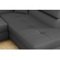 Canapé d'angle convertible en simili cuir 5 places, ANVERS SIMILI, gris foncé, angle droit Canapé d'angle convertible en simili cuir 5 places, ANVERS SIMILI, gris foncé, angle droit