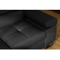 Canapé d'angle convertible en simili cuir 5 places, ANVERS SIMILI, noir, angle gauche Canapé d'angle convertible en simili cuir 5 places, ANVERS SIMILI, noir, angle gauche