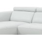 Canapé d'angle - en cuir italien WILLIAM, blanc, angle gauche (vu de face), 4/5 places Canapé d'angle - en cuir italien WILLIAM, blanc, angle gauche (vu de face), 4/5 places