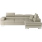 Canapé d'angle convertible en velours cotelé luxe 5 places, avec coffre, beige, angle droit (vu de face), ANNECY VELOURS COTELE Canapé d'angle convertible en velours cotelé luxe 5 places, avec coffre, beige, angle droit (vu de face), ANNECY VELOURS COTELE