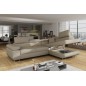 Canapé d'angle convertible en velours cotelé luxe 5 places, avec coffre, beige, angle droit (vu de face), ANNECY VELOURS COTELE Canapé d'angle convertible en velours cotelé luxe 5 places, avec coffre, beige, angle droit (vu de face), ANNECY VELOURS COTELE