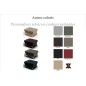Pouf SORENO en cuir italien haut de gamme vachette, couleur personnalisée Pouf SORENO en cuir italien haut de gamme vachette, couleur personnalisée