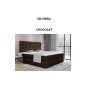 Ensemble boxspring complet tête de lit + sommiers + matelas + surmatelas IDYLLE - SIMILI chocolat - 160x200 cm Ensemble boxspring complet tête de lit + sommiers + matelas + surmatelas IDYLLE - SIMILI chocolat - 160x200 cm