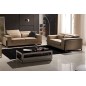 Ensemble de 2 canapés 2 places en cuir italien buffle LUXY, beige Ensemble de 2 canapés 2 places en cuir italien buffle LUXY, beige