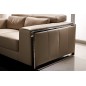 Ensemble de 2 canapés 2 places en cuir italien buffle LUXY, beige Ensemble de 2 canapés 2 places en cuir italien buffle LUXY, beige