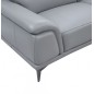 Canapé d'angle en cuir luxe italien 4/5 places BARI, gris clair, angle droit Canapé d'angle en cuir luxe italien 4/5 places BARI, gris clair, angle droit