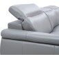 Canapé d'angle en cuir luxe italien 4/5 places BARI, gris clair, angle droit Canapé d'angle en cuir luxe italien 4/5 places BARI, gris clair, angle droit