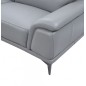 Canapé d'angle en cuir luxe italien 4/5 places - BARI, gris clair, angle gauche Canapé d'angle en cuir luxe italien 4/5 places - BARI, gris clair, angle gauche