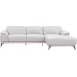 Canapé d'angle en cuir luxe italien 4/5 places BARI, blanc, angle droit Canapé d'angle en cuir luxe italien 4/5 places BARI, blanc, angle droit