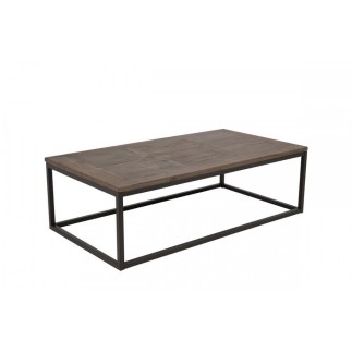 Table basse design, dessus en bois pin massif, ROCA, Longueur: 130 cm Largeur: 70 cm Hauteur : 40 cm.