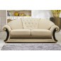 Canapé 3 places en cuir LUXE italien BRISTOL, beige Canapé 3 places en cuir LUXE italien BRISTOL, beige