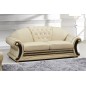 Canapé 3 places en cuir LUXE italien BRISTOL, beige Canapé 3 places en cuir LUXE italien BRISTOL, beige