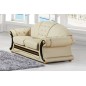 Canapé 2 places en cuir LUXE italien BRISTOL, beige Canapé 2 places en cuir LUXE italien BRISTOL, beige