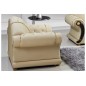 Fauteuil 1 place en cuir LUXE italien BRISTOL, beige Fauteuil 1 place en cuir LUXE italien BRISTOL, beige