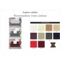 Canapé 2 places en cuir LUXE italien BRISTOL, couleur personnalisée