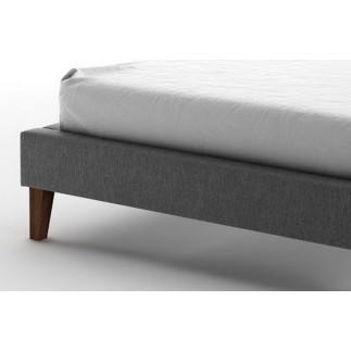 lit en tissu de qualité ARISTO, gris