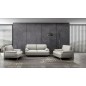 Canapé 2 places en cuir LUXE italien MARINI, gris clair Canapé 2 places en cuir LUXE italien MARINI, gris clair