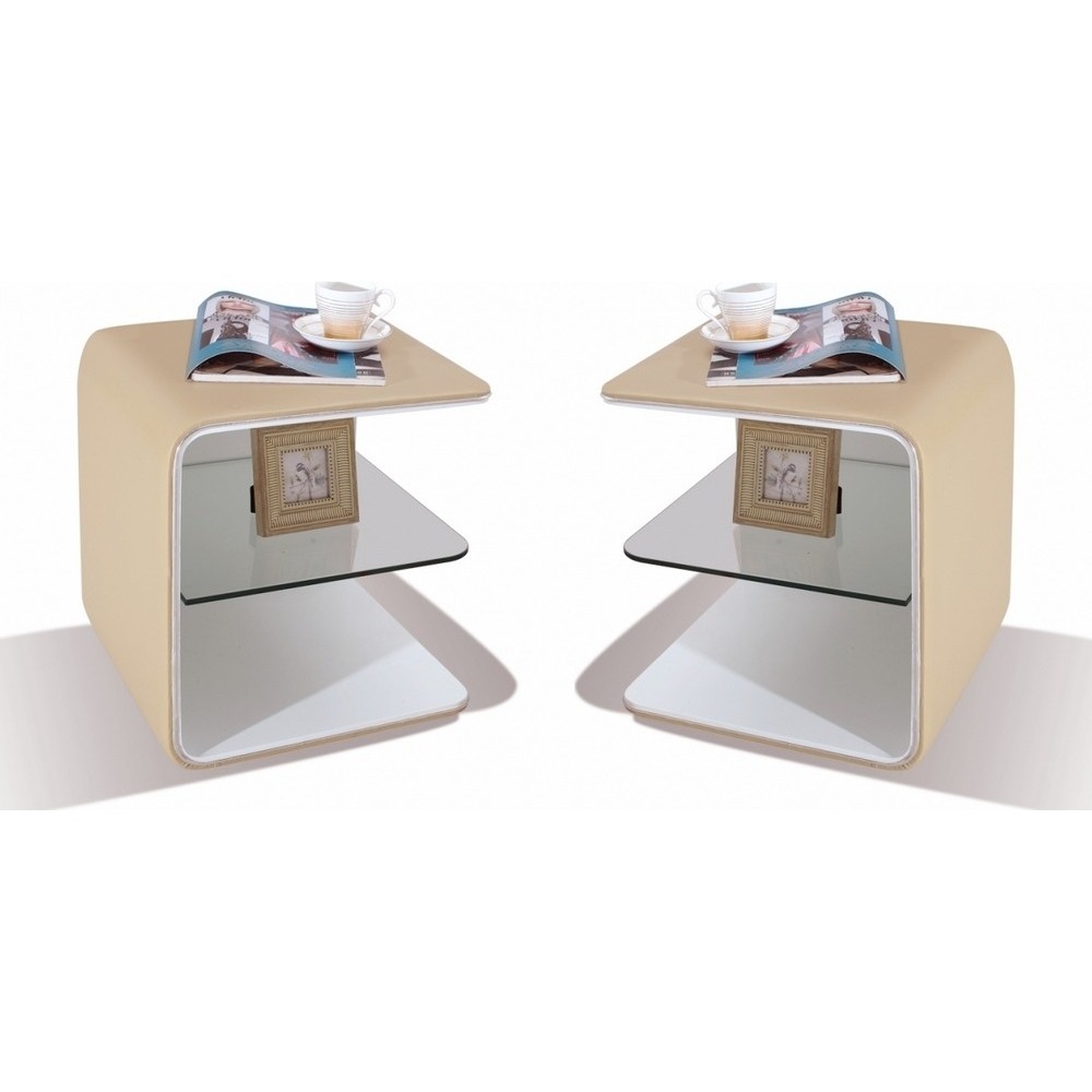 2 chevets de qualité supérieure ELVIN, couleur beige (1 gauche et 1 droit) 2 chevets de qualité supérieure ELVIN, couleur beige (1 gauche et 1 droit)