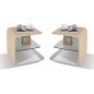 2 chevets de qualité supérieure ELVIN, couleur beige (1 gauche et 1 droit) 2 chevets de qualité supérieure ELVIN, couleur beige (1 gauche et 1 droit)