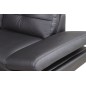 Canapé d'angle en cuir buffle italien de luxe 6/7 places, BELLALIGNA, noir, angle droit Canapé d'angle en cuir buffle italien de luxe 6/7 places, BELLALIGNA, noir, angle droit