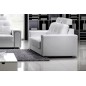 Ensemble de 2 canapé 2 places en cuir Prestige luxe haut de gamme italien MATIGNON, blanc, 2 canapés 2 places