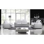 Canapé 2 places en cuir Prestige luxe haut de gamme italien MATIGNON, blanc Canapé 2 places en cuir Prestige luxe haut de gamme italien MATIGNON, blanc
