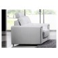 Fauteuil une place en cuir Prestige luxe haut de gamme italien MATIGNON, blanc