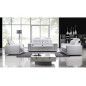 Fauteuil une place en cuir Prestige luxe haut de gamme italien MATIGNON, blanc
