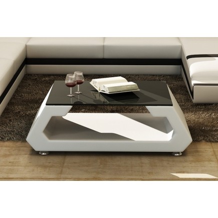 Table basse design ALMA, bordeaux